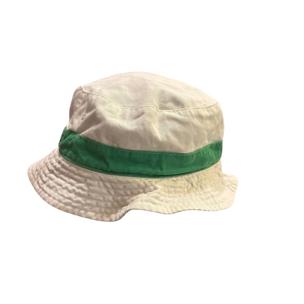 Polo Ralph Lauren Reversible Bucket Hat Green Floral Pony White Cotton Men OS - Picture 7 of 9